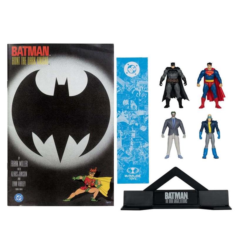 DC DIRECT DARK KNIGHT RETURNS 3INCH COMIC FIGURE 4PK