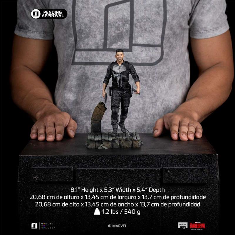 1/10 IRON STUDIOS - DAREDEVIL BORN AGAIN PUNISHER