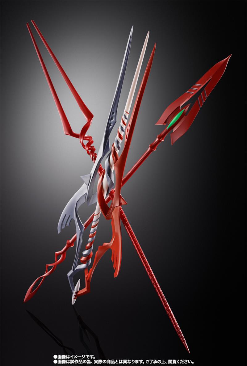 METAL BUILD - 3 SPEARS SET FOR EVANGELION 30TH WITH ANOTHER COLOR