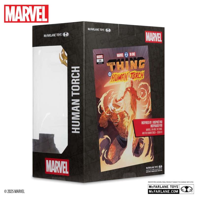 MARVEL COLLECTION W6 1:6 HUMAN TORCH (MARVEL 2-IN-1 #10) FIGURE