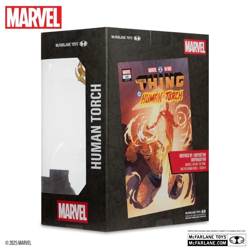 MARVEL COLLECTION W6 1:6 HUMAN TORCH (MARVEL 2-IN-1 #10) FIGURE