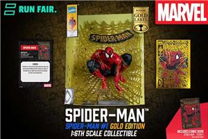 mcfarlane marvel collection 16 wv6 spider man spider man n1 black and gold variant