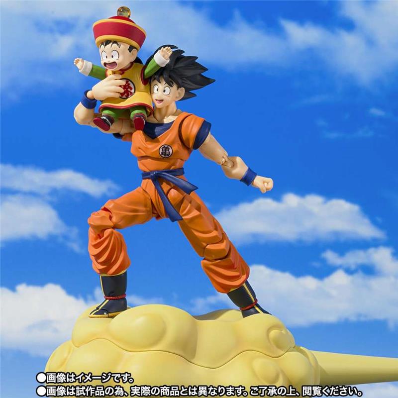 S.H.FIGUARTS - DRAGON BALL SON GOKU & SON GOHAN - KID & KINTOUN (NON SICURO)