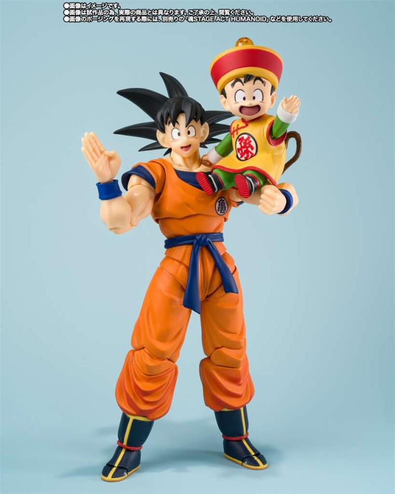 S.H.FIGUARTS - DRAGON BALL SON GOKU & SON GOHAN - KID & KINTOUN (NON SICURO)
