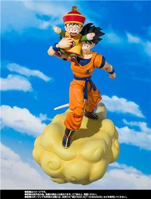 s.h.figuarts - dragon ball son goku & son gohan - kid & kintoun (non sicuro)