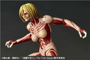 kaiyodo revoltech ay attack on titan female titan rerun