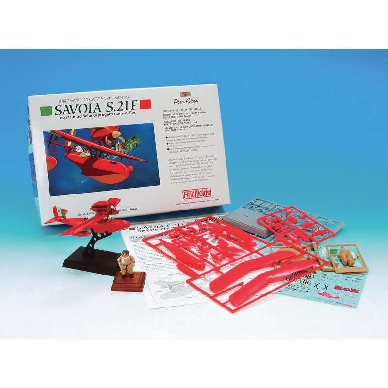 PORCO ROSSO SAVOIA S.21F VERSION 2 + FIG. PORCO 1/72 MODEL KIT