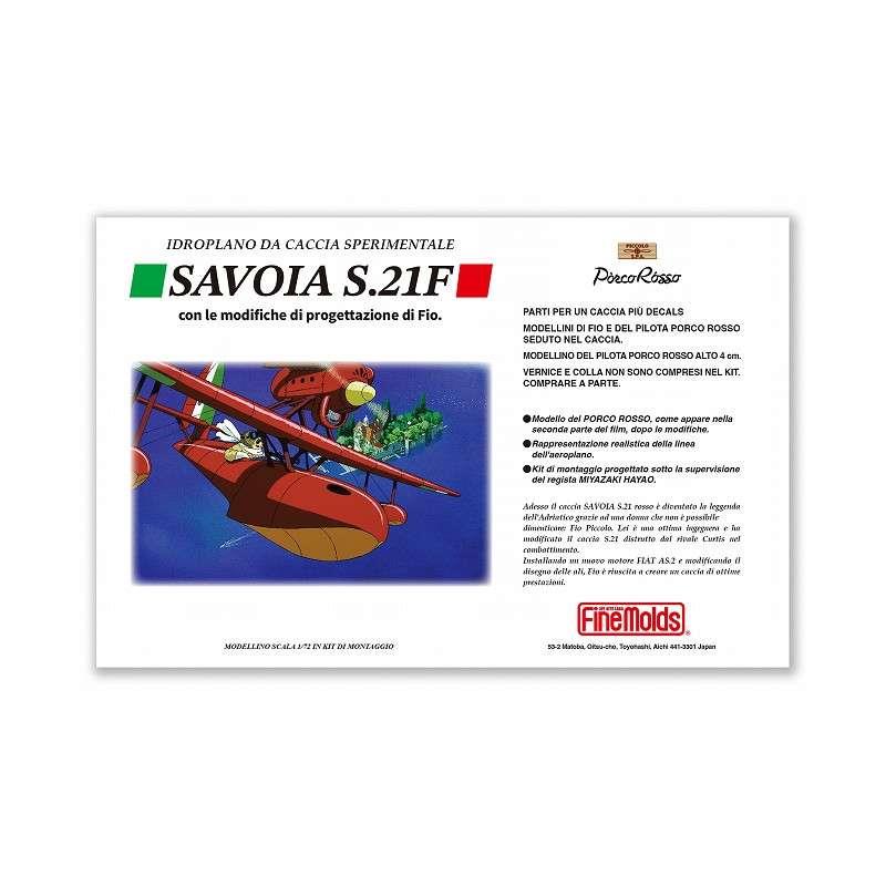 PORCO ROSSO SAVOIA S.21F VERSION 2 + FIG. PORCO 1/72 MODEL KIT