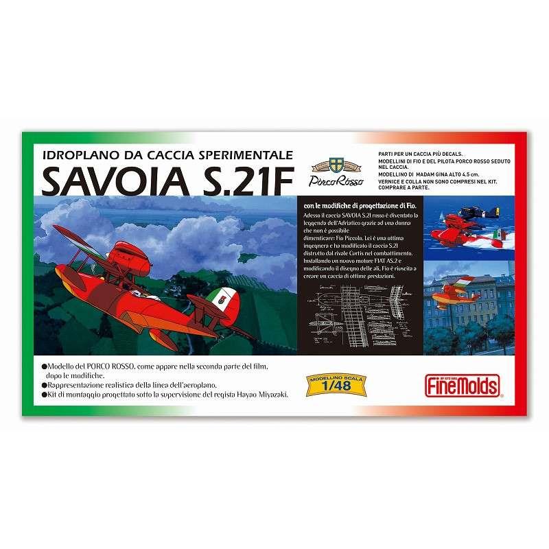 PORCO ROSSO SAVOIA S.21F VERSION 2 + FIG. GINA 1/48 MODEL KIT