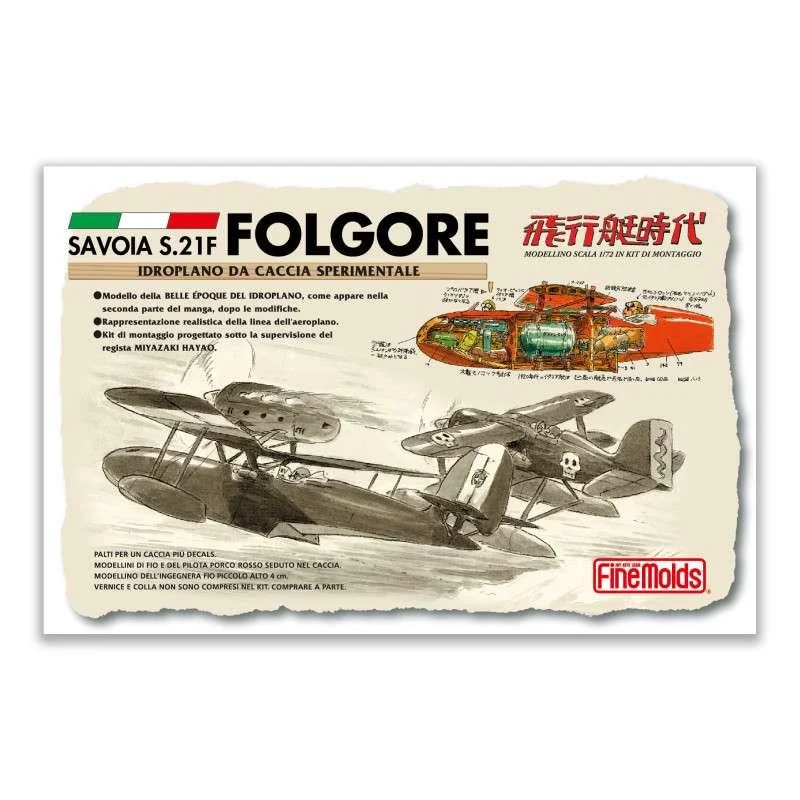 PORCO ROSSO SAVOIA S.21F VERSION 2 + FIG. FIO 1/72 MODEL KIT