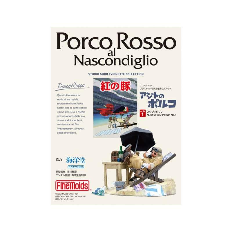 PORCO ROSSO PORCO IN HIS HIDEOUT 1/48 TO PAINT MODEL KIT
