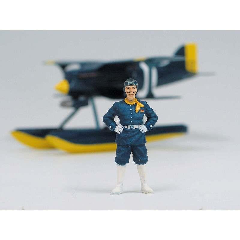 PORCO ROSSO CURTISS R3C-0 SEAPLANE + FIG. CURTIS 1/48 MODEL KIT