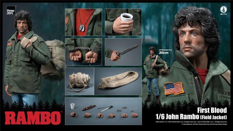 RAMBO FIRST BLOOD JOHN RAMBO FIELD JACKET 1/6 FIGURE
