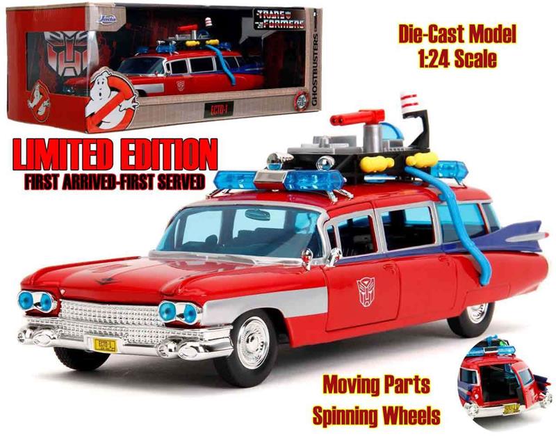 1/24 GHOSTBUSTERS - TRANSFORMERS - ECTO-1 X OPTIMUS PRIME - LIMITED EDITION