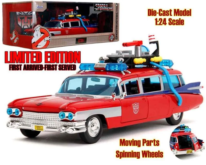 1/24 GHOSTBUSTERS - TRANSFORMERS - ECTO-1 X OPTIMUS PRIME - LIMITED EDITION