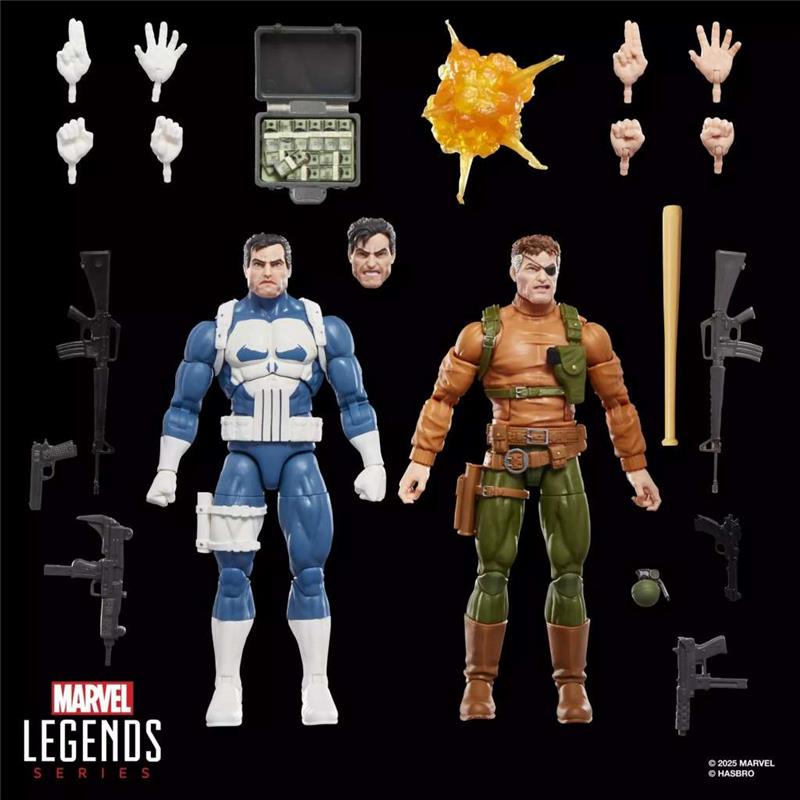 MARVEL LEGENDS GAMERVERSE THE PUNISHER AND NICK FURY ACTION FIGURES