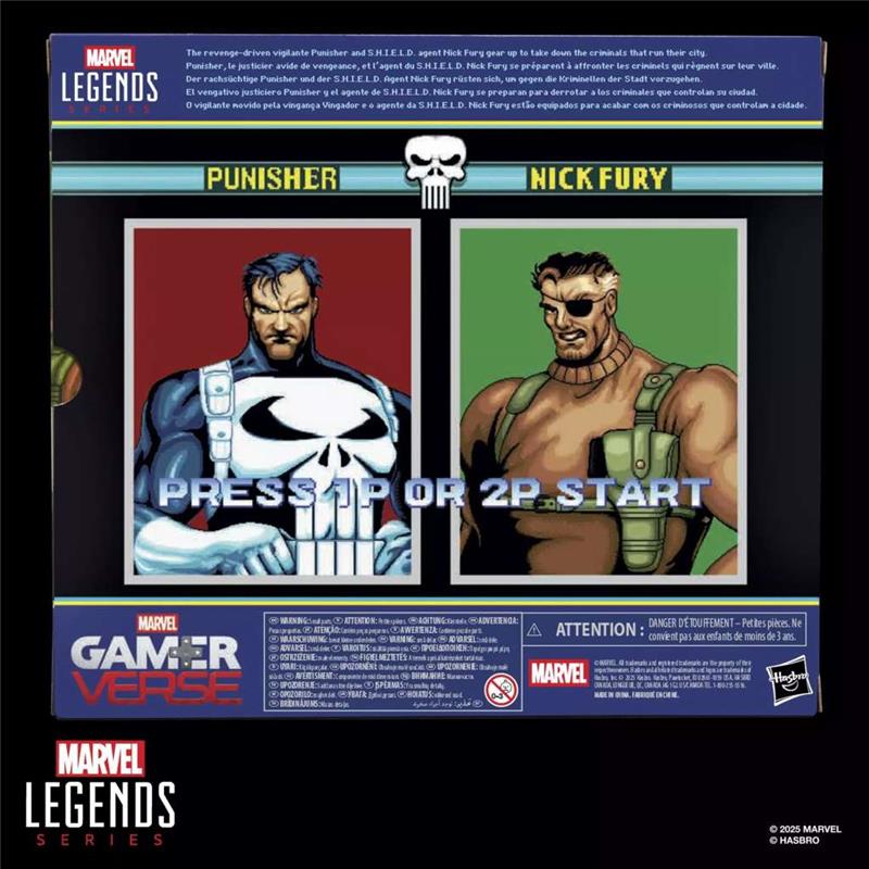 MARVEL LEGENDS GAMERVERSE THE PUNISHER AND NICK FURY ACTION FIGURES