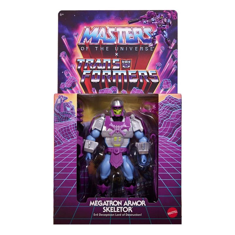 MASTERS OF THE UNIVERSE X TRANSFORMERS ACTION FIGURE MEGATRON ARMOR SKELETOR HEO EUROPEAN EXCLUSIVE