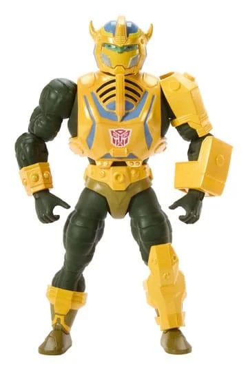 MASTERS OF THE UNIVERSE X TRANSFORMERS ACTION FIGURE BUMBLEBEE ARMOR MAN-AT-ARMS HEO EUROPEAN EXCLUSIVE