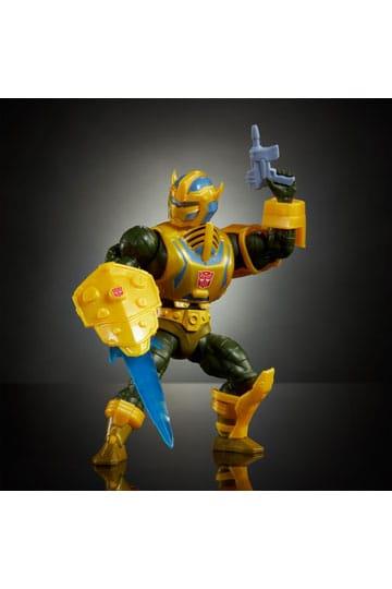 MASTERS OF THE UNIVERSE X TRANSFORMERS ACTION FIGURE BUMBLEBEE ARMOR MAN-AT-ARMS HEO EUROPEAN EXCLUSIVE