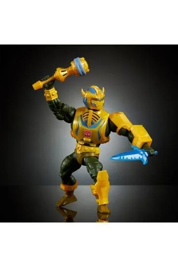MASTERS OF THE UNIVERSE X TRANSFORMERS ACTION FIGURE BUMBLEBEE ARMOR MAN-AT-ARMS HEO EUROPEAN EXCLUSIVE