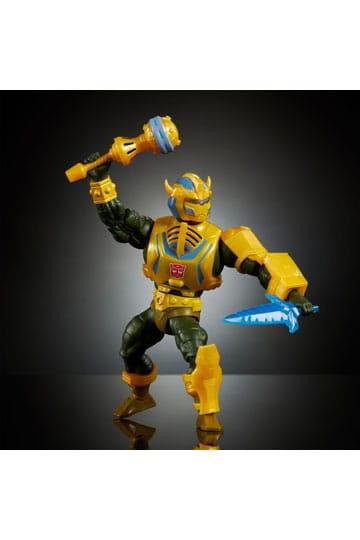 MASTERS OF THE UNIVERSE X TRANSFORMERS ACTION FIGURE BUMBLEBEE ARMOR MAN-AT-ARMS HEO EUROPEAN EXCLUSIVE
