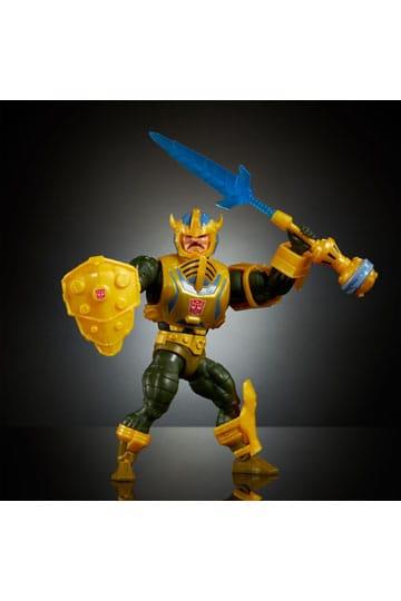 MASTERS OF THE UNIVERSE X TRANSFORMERS ACTION FIGURE BUMBLEBEE ARMOR MAN-AT-ARMS HEO EUROPEAN EXCLUSIVE