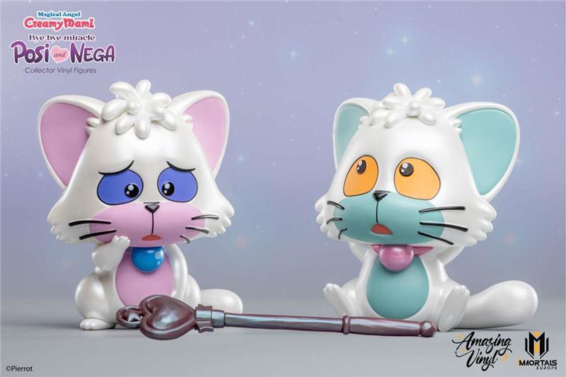 MAGICAL ANGEL CREAMY MAMI POSI AND NEGA BYE BYE MIRACLE VINYL PEARL EXCLUSIVE FIGURES