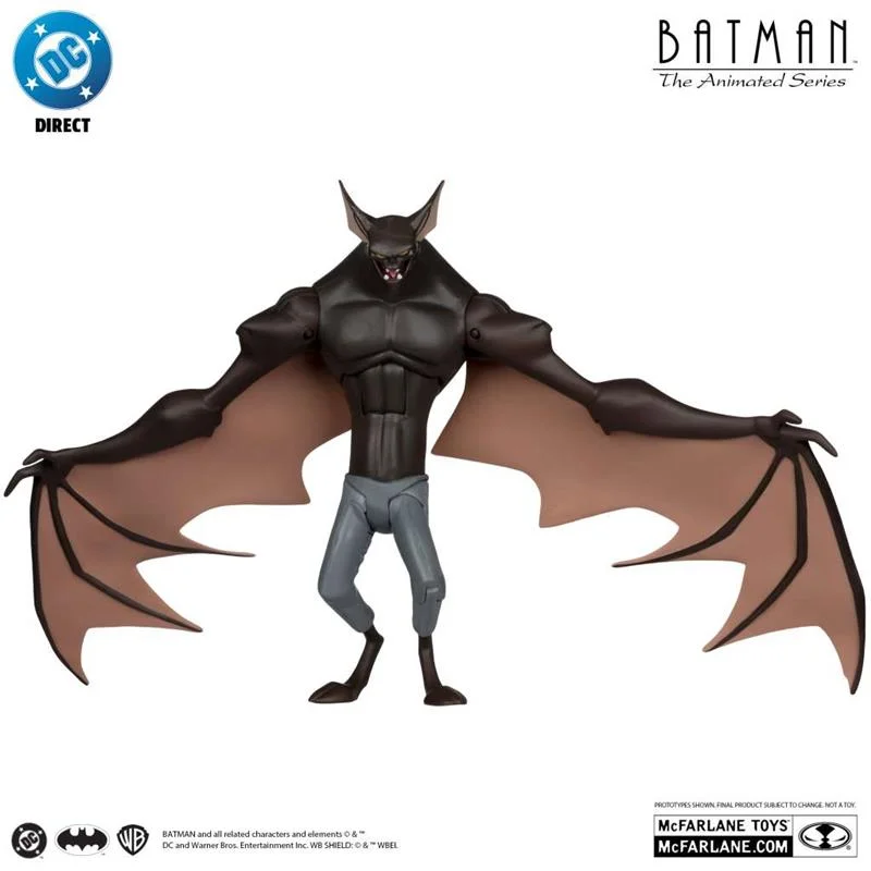 DC DIRECT BATMAN ANIMATED MANBAT DELUXE GOLD LABEL FIGURE