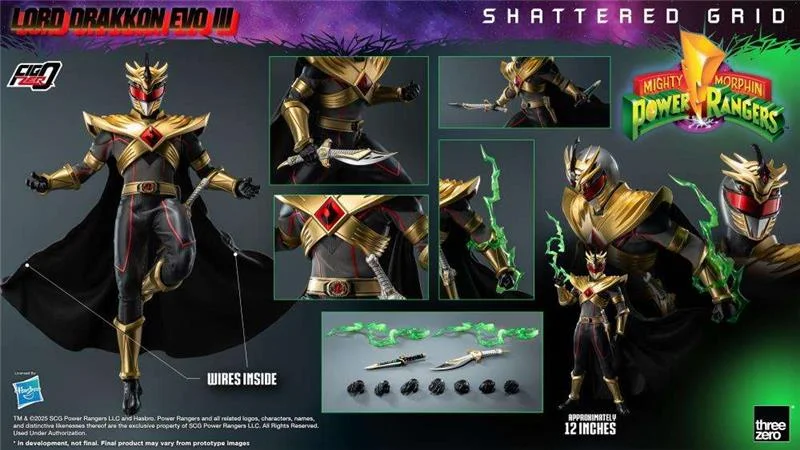 1/6 THREEZERO - MMPR SHATTERED GRID LORD DRAKKON EVO III