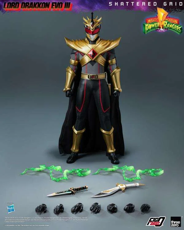 1/6 THREEZERO - MMPR SHATTERED GRID LORD DRAKKON EVO III