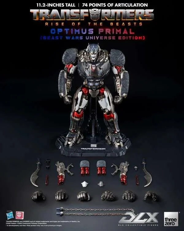 TRANSFORMERS RISE OF THE BEASTS DLX OPTIMUS PRIMAL BEAST WARS FIGURE