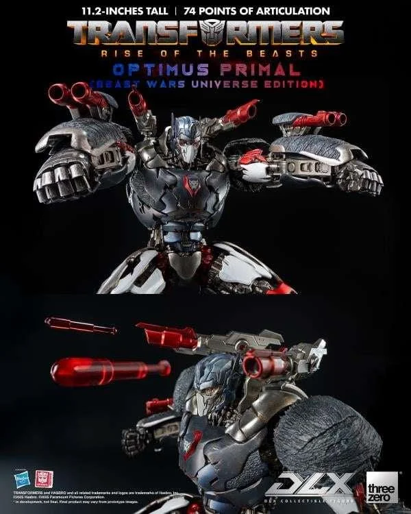 TRANSFORMERS RISE OF THE BEASTS DLX OPTIMUS PRIMAL BEAST WARS FIGURE