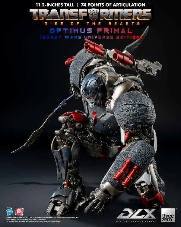 TRANSFORMERS RISE OF THE BEASTS DLX OPTIMUS PRIMAL BEAST WARS FIGURE