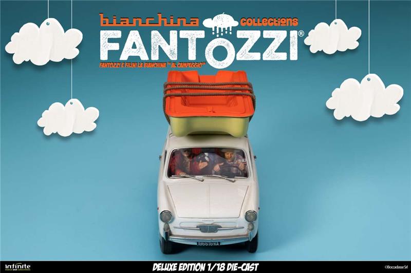 1/18 INFINITE - FANTOZZI E FILINI LA BIANCHINA AL CAMPEGGIO DIE-CAST DELUXE EDITION