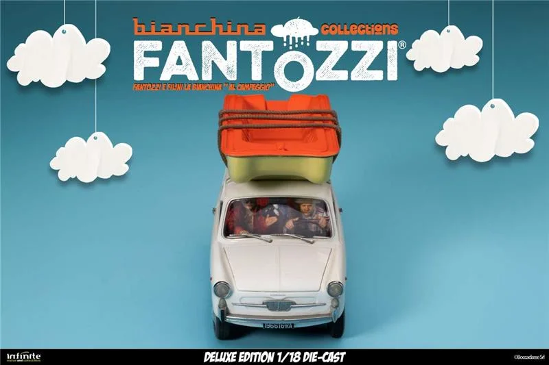 1/18 INFINITE - FANTOZZI E FILINI LA BIANCHINA AL CAMPEGGIO DIE-CAST DELUXE EDITION