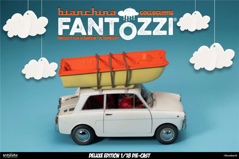 1/18 INFINITE - FANTOZZI E FILINI LA BIANCHINA AL CAMPEGGIO DIE-CAST DELUXE EDITION