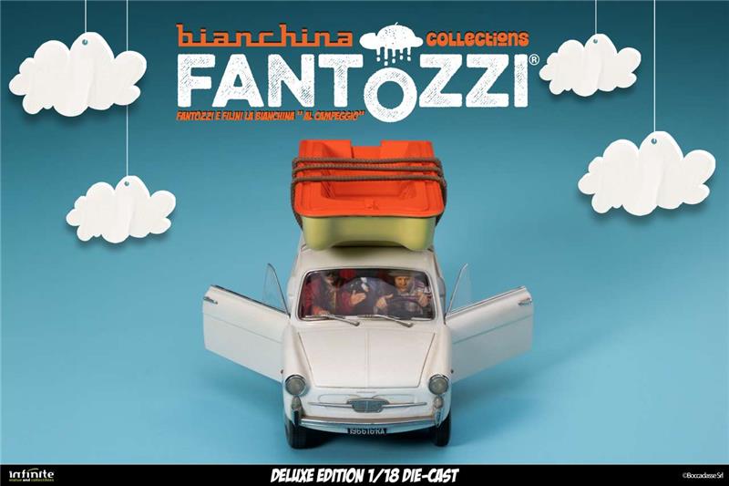 1/18 INFINITE - FANTOZZI E FILINI LA BIANCHINA AL CAMPEGGIO DIE-CAST DELUXE EDITION
