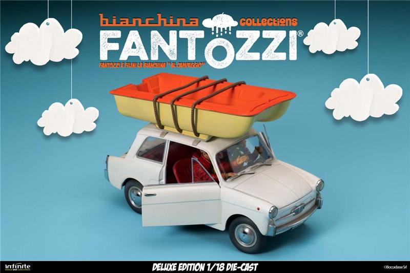 1/18 INFINITE - FANTOZZI E FILINI LA BIANCHINA AL CAMPEGGIO DIE-CAST DELUXE EDITION