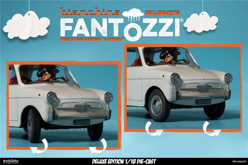 1/18 INFINITE - FANTOZZI E FILINI LA BIANCHINA AL CAMPEGGIO DIE-CAST DELUXE EDITION