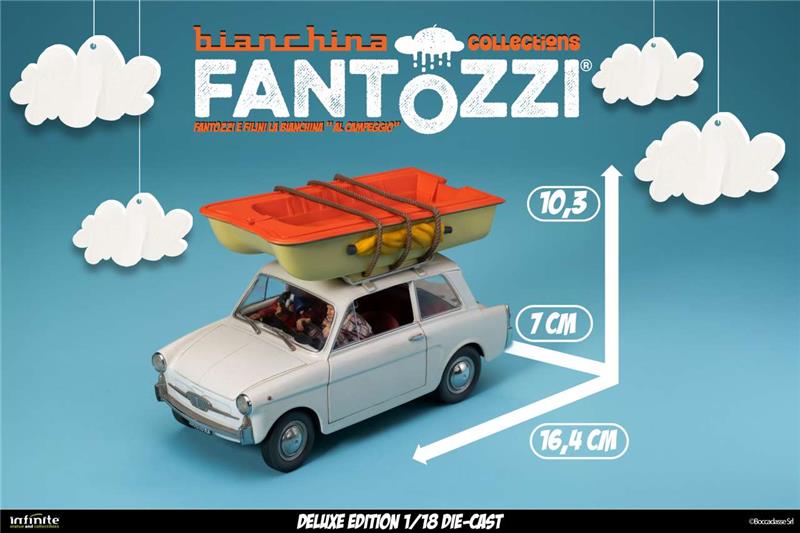 1/18 INFINITE - FANTOZZI E FILINI LA BIANCHINA AL CAMPEGGIO DIE-CAST DELUXE EDITION