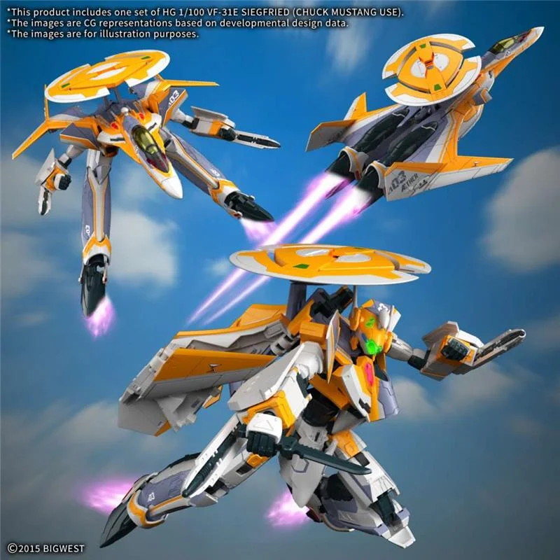 1/100 HG VF-31E SIEGFRIED CHUCK MUSTANG USE