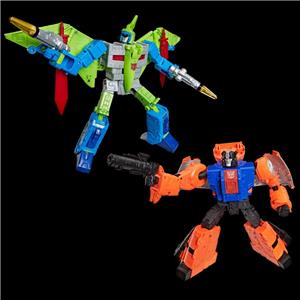 hasbro transformers age of the primes dinobot swoop g2 and dinobot sludge g2 action figures