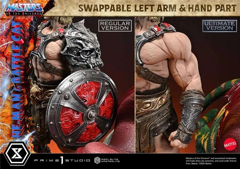 MASTERS OF THE UNIVERSE HE-MAN & BATTLE CAT REAL ELITE MASTERLINE ULTIMATE VERSION 1/4 STATUE
