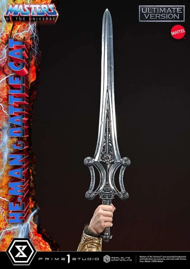 MASTERS OF THE UNIVERSE HE-MAN & BATTLE CAT REAL ELITE MASTERLINE ULTIMATE VERSION 1/4 STATUE