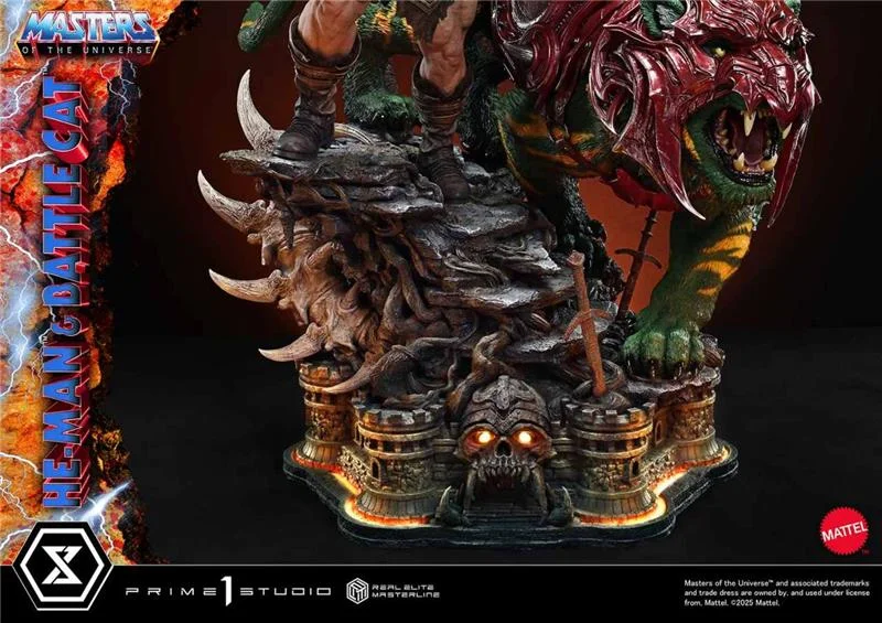 MASTERS OF THE UNIVERSE HE-MAN & BATTLE CAT REAL ELITE MASTERLINE ULTIMATE VERSION 1/4 STATUE