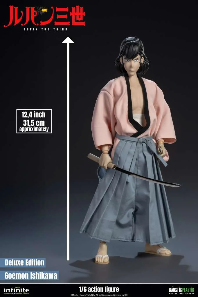 LUPIN THE 3RD THE ITALIAN ADVENTURE GOEMON ISHIKAWA XIII 1/6 ACTION FIGURE DELUXE EDITION