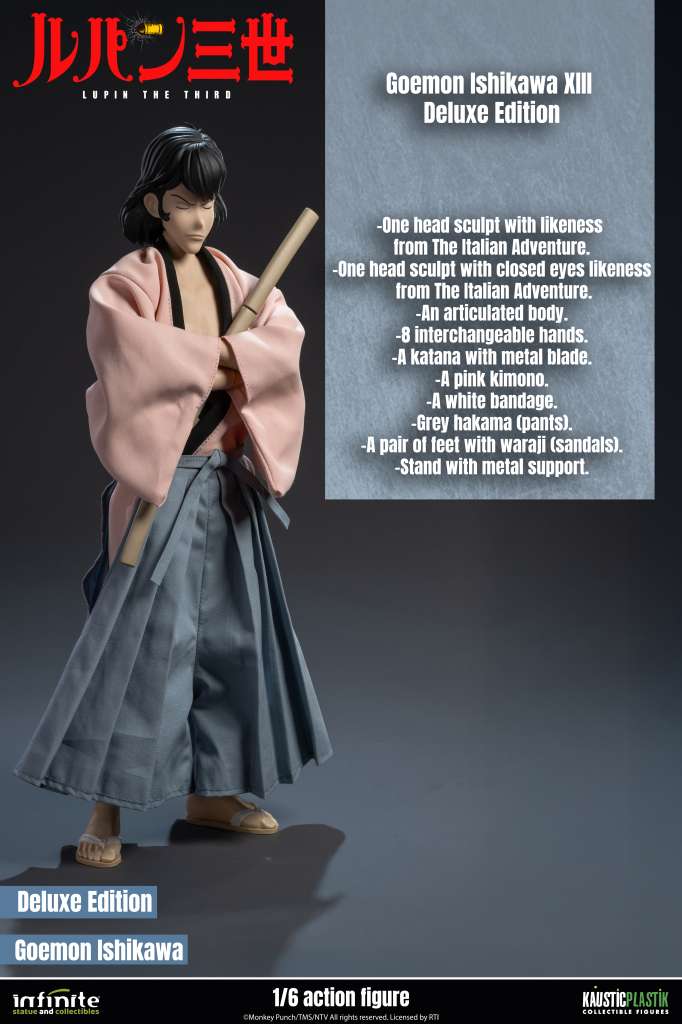 LUPIN THE 3RD THE ITALIAN ADVENTURE GOEMON ISHIKAWA XIII 1/6 ACTION FIGURE DELUXE EDITION