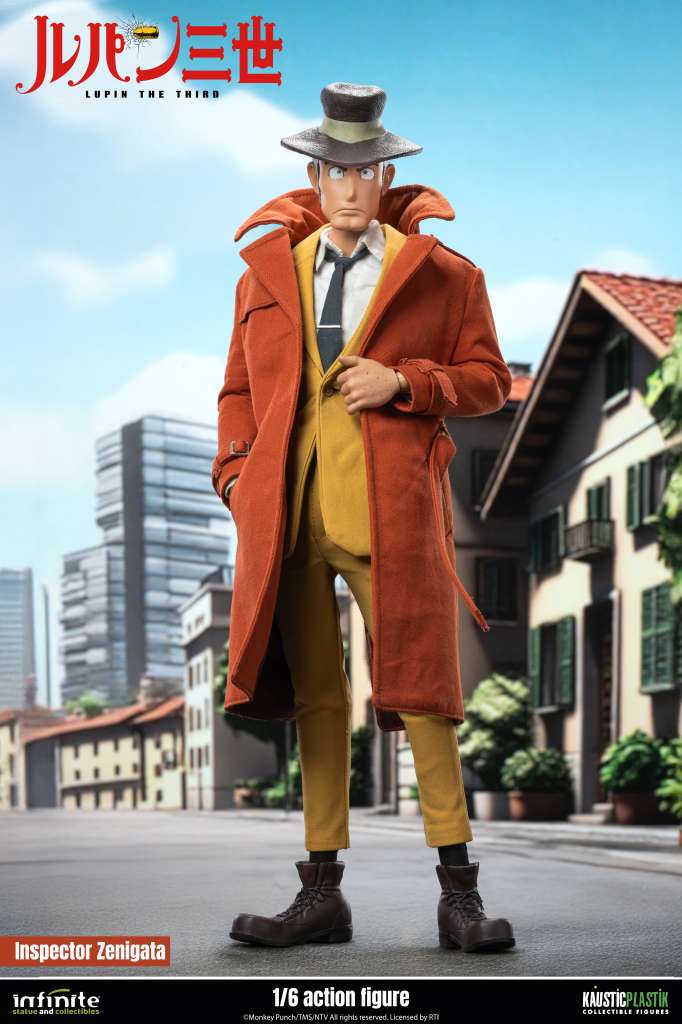 LUPIN THE 3RD THE ITALIAN ADVENTURE INSPECTOR KOICHI ZENIGATA 1/6 ACTION FIGURE STANDARD EDITION