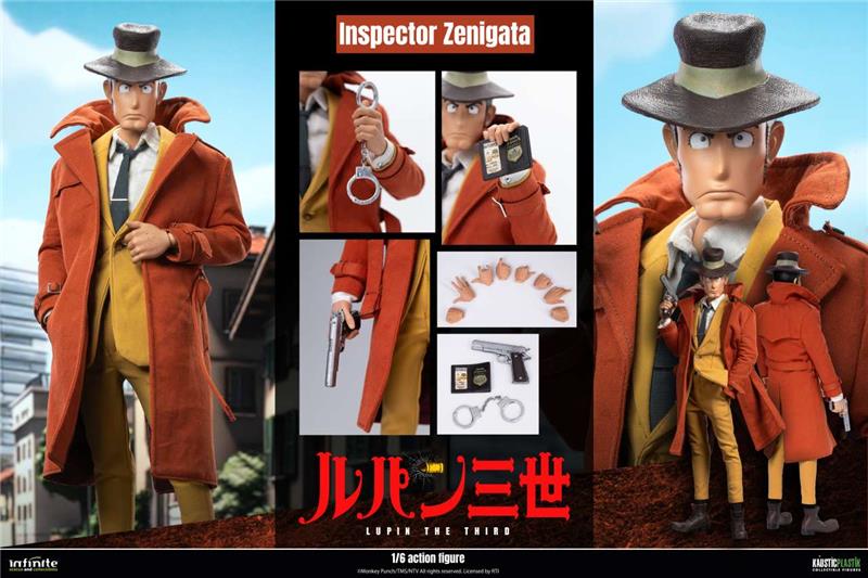 LUPIN THE 3RD THE ITALIAN ADVENTURE INSPECTOR KOICHI ZENIGATA 1/6 ACTION FIGURE STANDARD EDITION